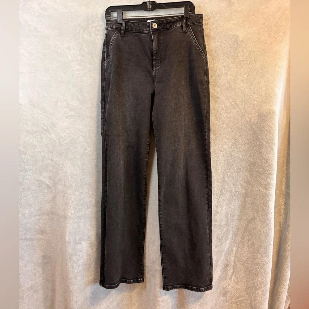 STS Blue Women's Faded Black -Wide Leg Cargo Tall Jeans - Picture 1 of 13